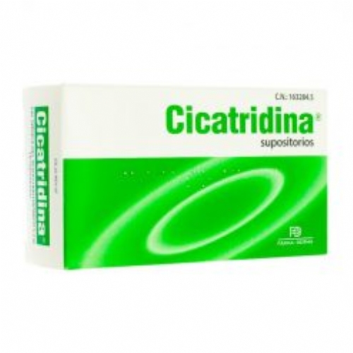 cicatridina supositorios 5 mg 10 u