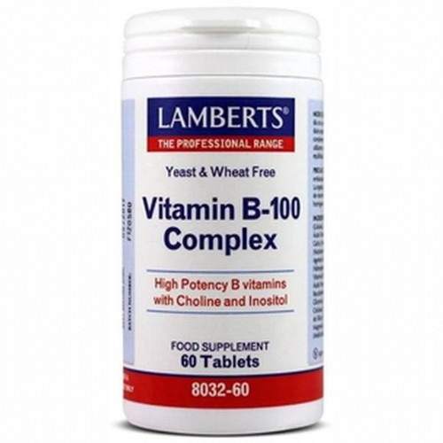 Lamberts 8032-60 complejo de vitamina b-100 60 tabs