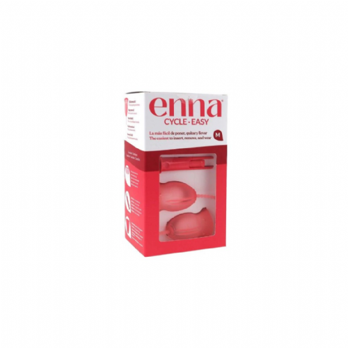 Enna copa menstrual easy 2 unidades talla m con aplicador + esterilizador