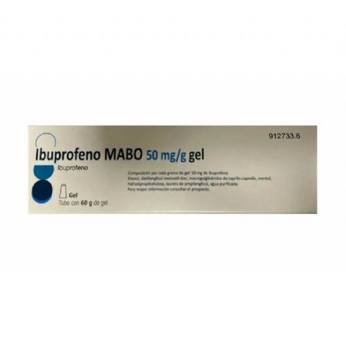 IBUPROFENO MABO 50 MG/G GEL, 1 tubo de 60 g