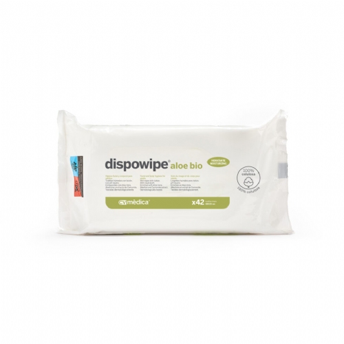 Toallitas húmedas Dispowipe aloe 42 unidades 35 X 20 CM