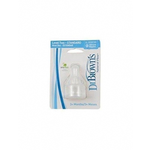 DR BROWN´S NATURAL FLOW ESTANDAR tetina silicona (cereales 2 u)