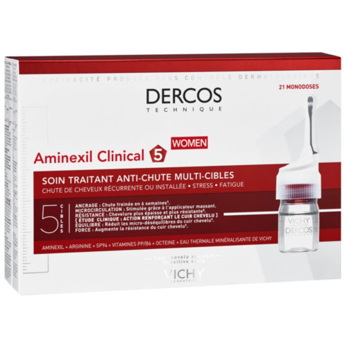 dercos aminexil clinical 5 mujer (6 ml 21 monodosis)