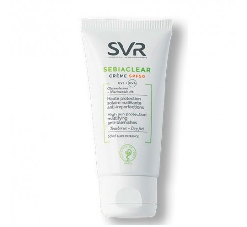 Svr sebiaclear crema spf 50 antiimperfecciones - matificante alta proteccion solar (1 envase 50 ml)