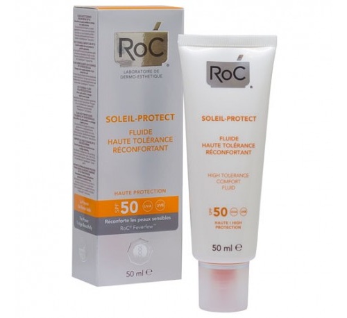 ALTA TOLERANCIA SPF 50+ roc soleil protect fluido dermocalmante (50 ml)
