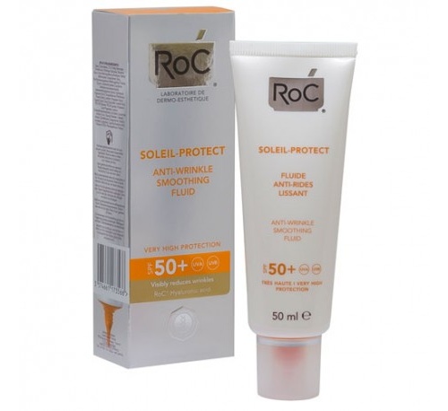 PROTECCION MUY ALTA SPF 50+ roc soleil protect fluido reductor de arrugas (50 ml)