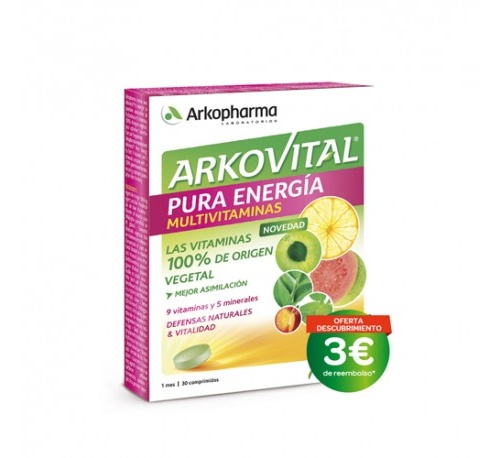 arkovital pura energia multivitaminico (30 comp)