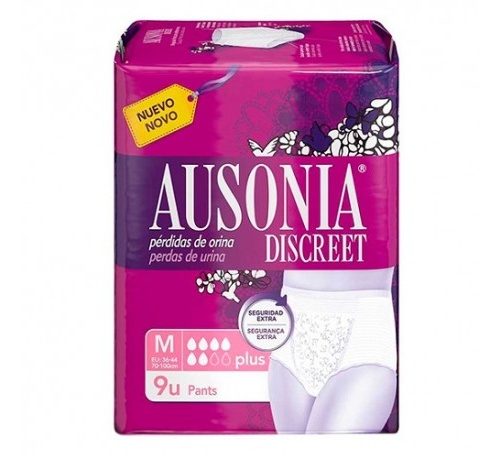 AUSONIA DISCREET absorb inc orina muy ligera (pants m 9 u)