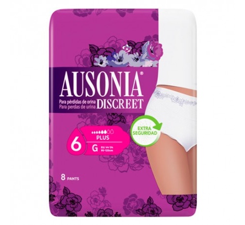 AUSONIA DISCREET absorb inc orina muy ligera (pants g 8 u)