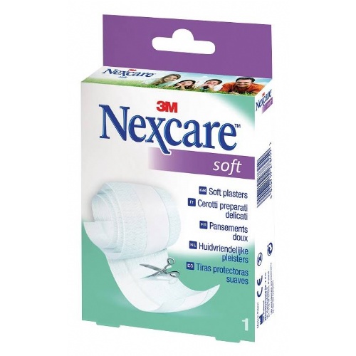 APOSITO ADHESIVO 3m nexcare soft tiras protectoras suaves (1m x 8 cm)