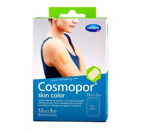 APOSITO ESTERIL cosmopor skin color (7.2 cm x  5 cm  5 apositos)