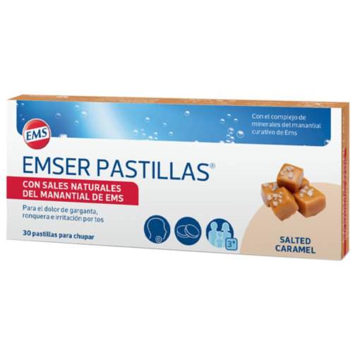 Emser caramelo salado 30 pastillas para chupar
