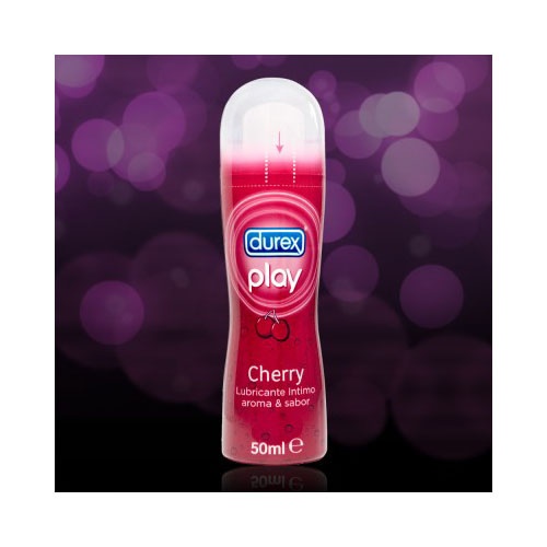 LUBRICANTE HIDROSOLUBLE INTIMO durex play cherry  pleasure gel (50 ml)