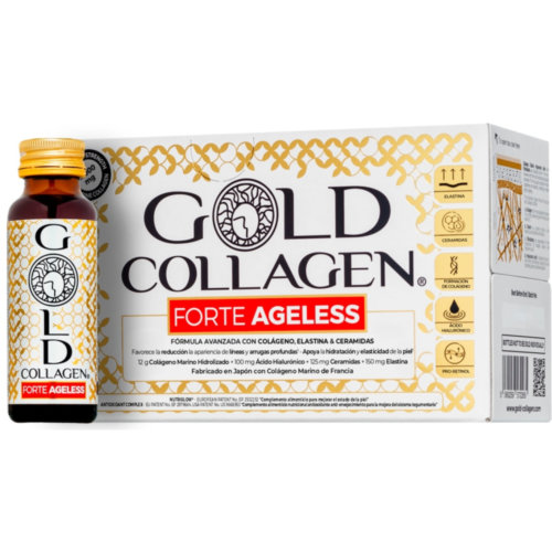 Gold collagen forte ageless  10 frascos 50 ml