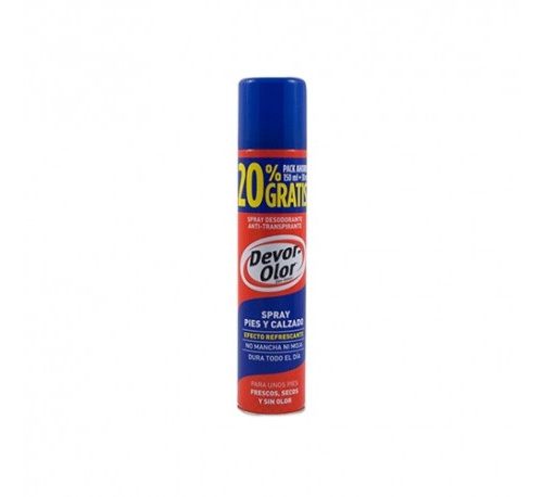devor olor desodorante antitrasp pies y calzado (spray 180 ml)