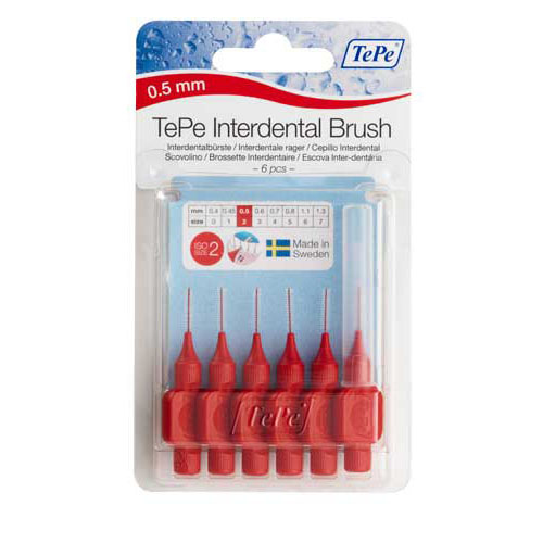 CEPILLO INTERDENTAL (0.5 MM ROJO)