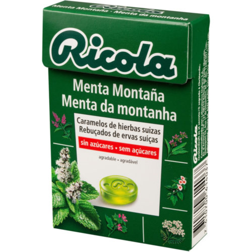 Ricola caramelos sin azucar (1 envase 50 g sabor menta montaña)
