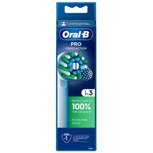 Cepillo dental electrico recambio oral-b pro cross action 3 cabezales - oral-b pro cross action