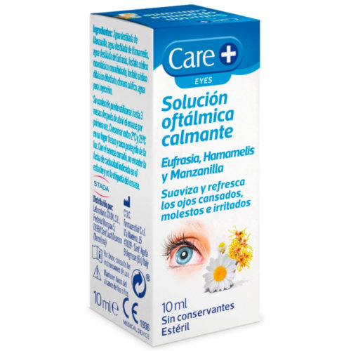 Care+ solucion oftalmica calmante con extractos naturales 1 envase 10 ml