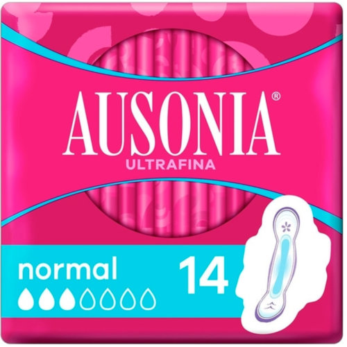 AUSONIA AIRDRY compresas higienicas femeninas (normal alas 14 u)