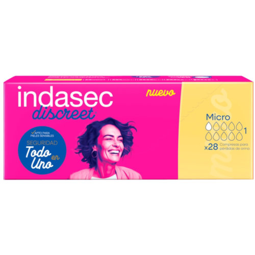 Indasec compresa perdidas leves (micro 45 ml 28 u)