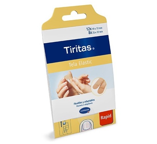 APOSITO ADHESIVO tiritas elastic rapid (textil 20 u)
