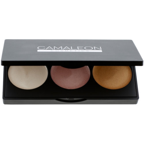 Camaleon iluminador 100% natural  crema paleta 3 colores