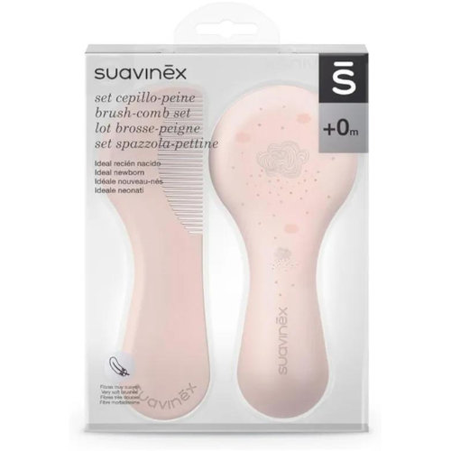 SUAVINEX cepillo y peine infantil soft (rosa decorado)