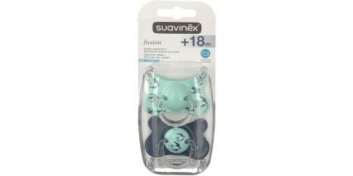 SUAVINEX FUSION chupete silicona t anatomica (+ 18 m 2 u)