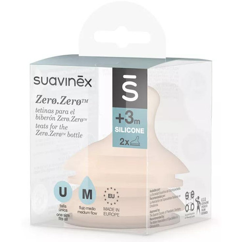 Tetina silicona anticolico flujo m - suavinex (0 meses)