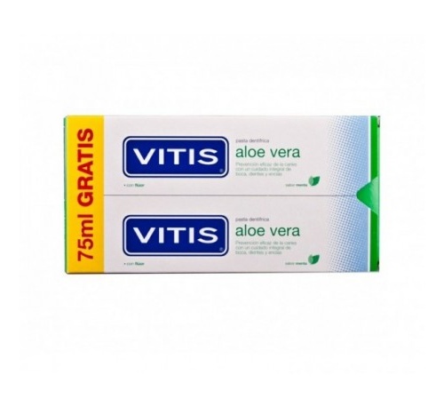 Vitis aloe vera pasta dentifrica (2 envases 150 ml sabor menta)
