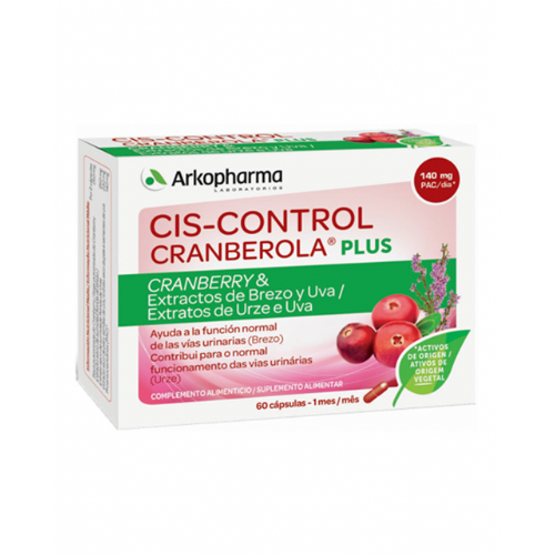 cranberola ciscontrol plus con brezo (60 caps)
