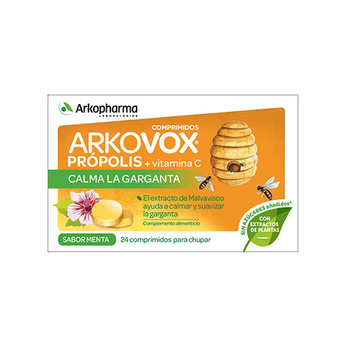 arkovox propolis + vitamina c (20 comp sabor menta)