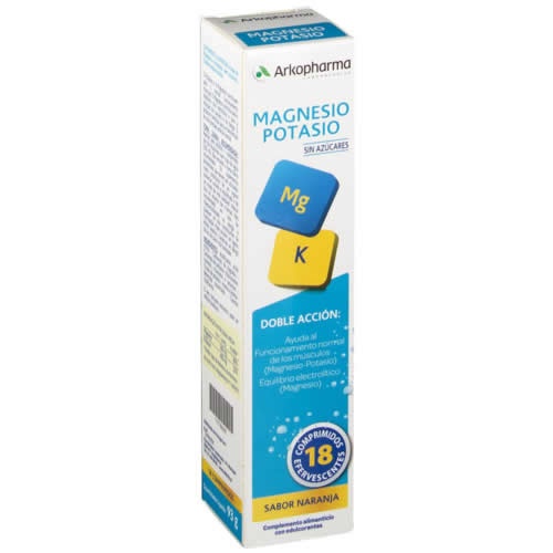 arkovital magnesio potasio efervescente (18 comp)