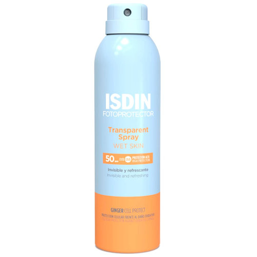Isdin fotoprotector transparent spray wet skin spf 50 250 ml