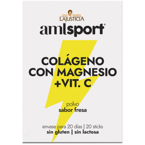 Colageno con magnesio + vitamina c - ana maria lajusticia (20 sticks 5 g sabor fresa)