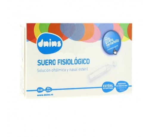 Dnins suero fisiologico nasal (monodosis 5 ml 30 u)