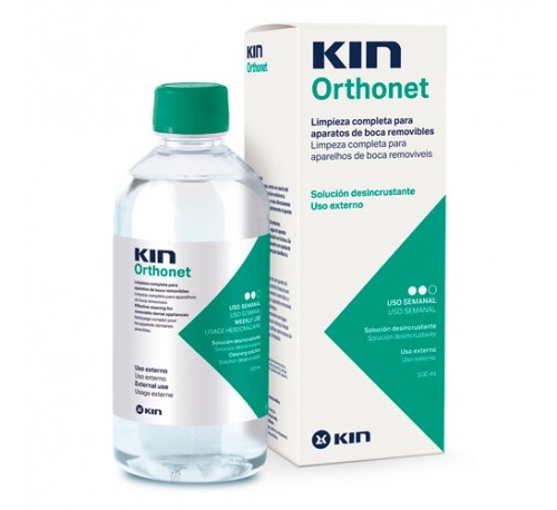LIMPIEZA PROTESIS DENTAL kin orthonet desincrustante semanal (500 ml)
