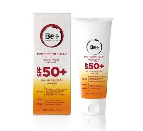 PROTECCION SOLAR be+ fotoprotector spf 50+ crema facial piel seca (50 ml)
