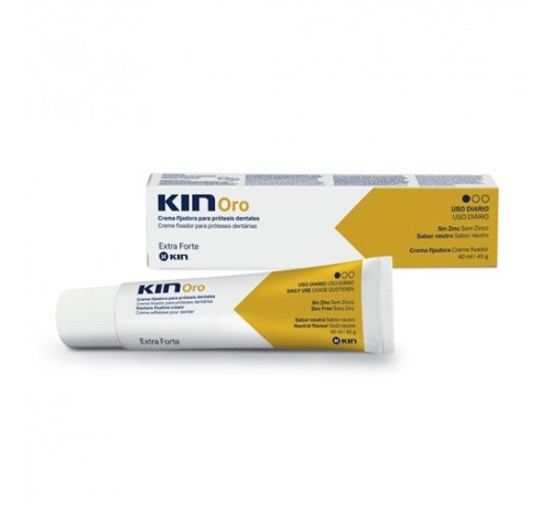 ADHESIVO PROTESIS DENTAL kin oro crema fijadora (40 g)