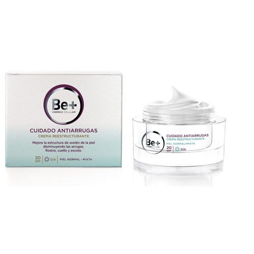 CREMA HIDRATANTE SPF-20 be+ cuidado antiarrugas reestructurante p normal (50 ml)