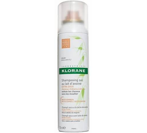 CABELLO CASTAÑO/ MORENO klorane champu seco a la leche de avena (150 ml)