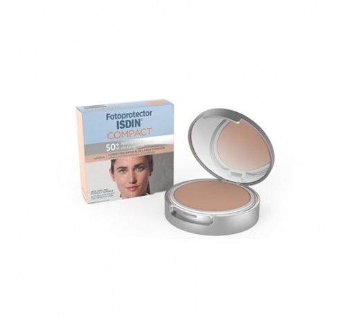 MAQUILLAJE COMPACTO OIL-FREE fotoprotector isdin compact spf-50+ (arena 10 g)