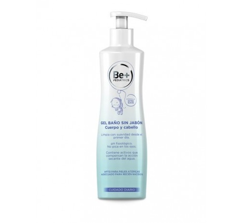 be+ pediatrics gel de baño cuerpo/cabello sin ja (500 ml)