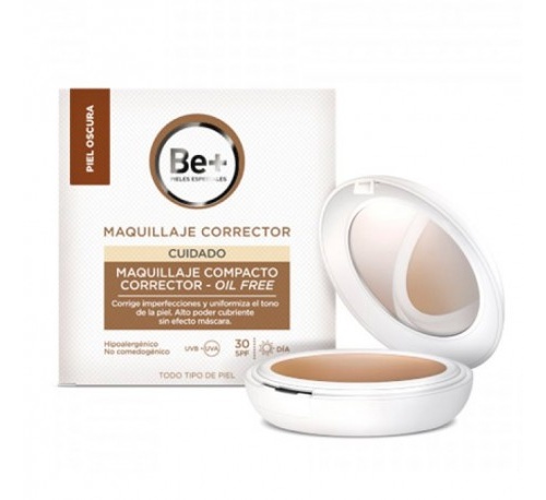 be+ maquillaje compacto corrector oil free spf30 (p oscura 10 g)