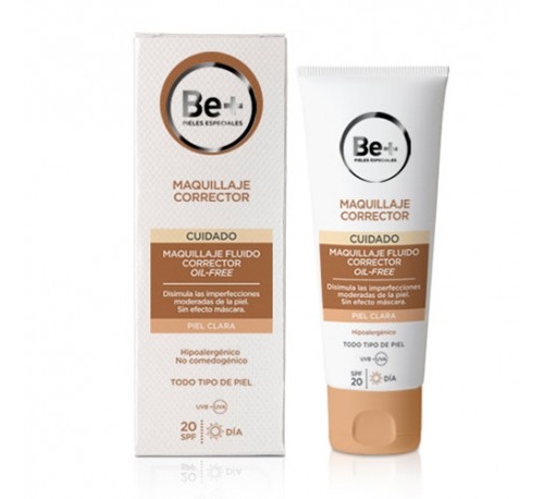 be+ maquillaje fluido corrector oil free spf 20 (p clara  40 ml)