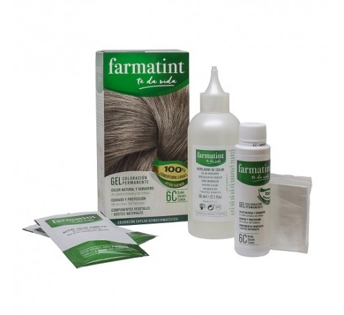 Farmatint (1 envase 135 ml tono rubio oscuro ceniza)