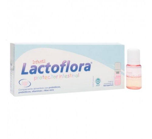 Lactoflora protector intestinal infantil (10 viales sabor fresa)