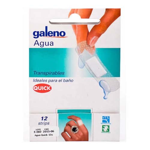 APOSITO ADHESIVO galeno agua (trasp 72 x 19 mm 12 u)