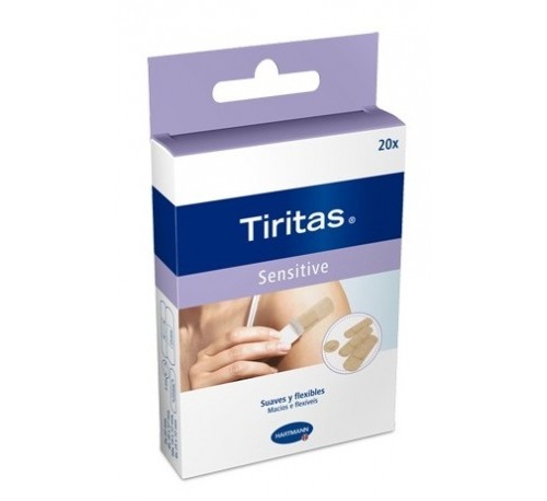 APOSITO ADHESIVO tiritas sensitive (4 tamaños 20 u)
